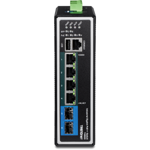 Trendnet TI-BG62I network switch Managed L2+ Gigabit Ethernet (10/100/1000) Power over Ethernet (PoE) Black