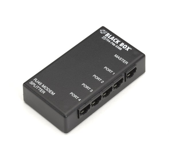 4 PORT MODEM SPLITTER RS232-RJ45 FORMAT