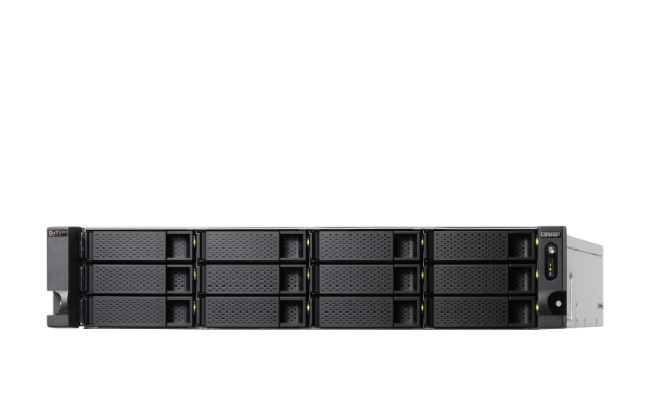 QNAP TS-h1886XU-RP-R2-D1622-32G 96TB (Seagate Exos) 18-Bay SATA 6Gbps (12 x 3.5" + 6 x 2.5") 2U NAS Intel Xeon D-1622 4 cores / 8 threads up to 3.20 GHz 32GB ECC DDR4 RAM (4 x DIMMs max 128GB total) 4 x 2.5GbE RJ45 LAN 2 x 10GbE SFP+ SmartNIC optional 25G