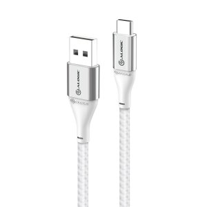 ALOGIC Super Ultra USB 2.0 USB-C to USB-A Cable - 3A/480Mbps - Silver - 1.5m