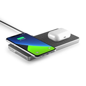 Ultra Power 3-in-1 Wireless Charging Dock – Dual Wireless Charging with USB-A Charging Output