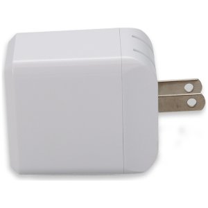 Wall Plug to USB 3.1 Type (C) 5V at 3A, 9V at 2A, or 12V at 1.5A 18W total for US White