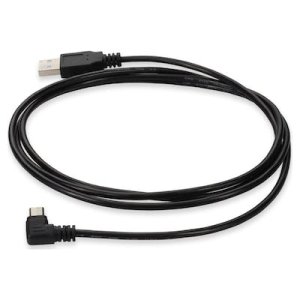 AddOn Networks USB2MICROUSBRT2M USB cable USB 2.0 2 m USB A Micro-USB B Black