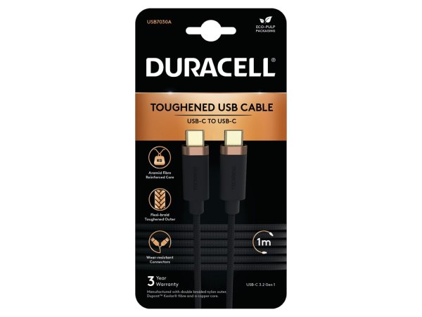 Duracell USB7030A USB cable Black