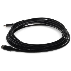 2.0m (6.6ft) USB Type (C) Male to USB Type (C) Male USB 2.0 Sync and Charge Black Cable