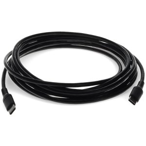 2.0m (6.6ft) USB Type (C) Male to USB Type (C) Male USB 2.0 Sync and Charge Black Cable