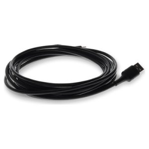 2.0m (6.6ft) USB-C Male to USB 2.0 (A) Male Sync and Charge Black Cable