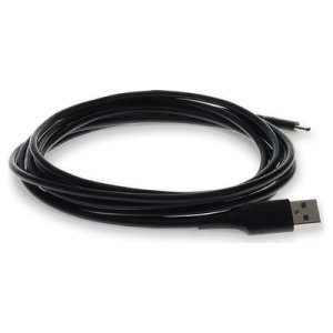 2.0m (6.6ft) USB-C Male to USB 2.0 (A) Male Sync and Charge Black Cable