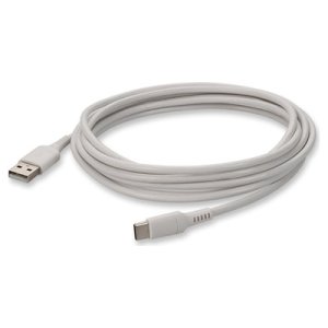 2.0m (6.6ft) USB-C Male to USB 2.0 (A) Male Sync and Charge White