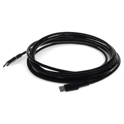 3.0m (9.8ft) USB Type (C) Male to USB Type (C) Male USB 2.0 Sync and Charge Black