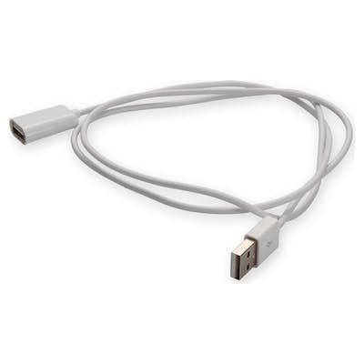 AddOn Networks USBEXTAB1MMFW USB cable USB 2.0 1 m USB A USB B White