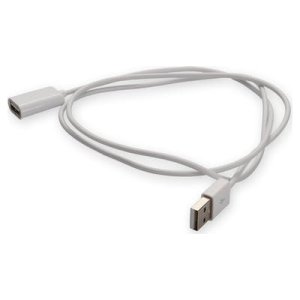 AddOn Networks USBEXTAB3MMFW USB cable USB 2.0 3 m USB A USB B White