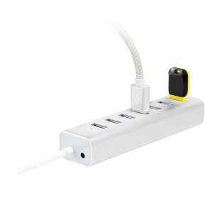 7 Port USB Hub - Aluminium Unibody with Power Adapter - Prime Series