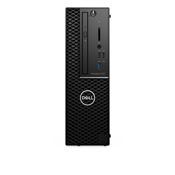 DELL Precision 3431 Intel Xeon E E-2224G 16 GB DDR4-SDRAM 256 GB SSD Windows 10 Pro SFF Workstation Black