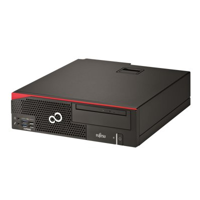 Fujitsu ESPRIMO D556 Intel® Core™ i3 i3-6100 8 GB DDR4-SDRAM 128 GB SSD SFF PC Black, Red