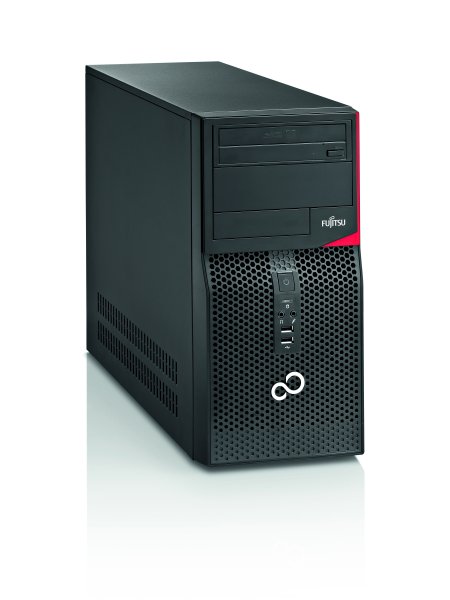 Fujitsu ESPRIMO P556 Intel® Core™ i3 i3-6100 4 GB DDR4-SDRAM 500 GB HDD Windows 7 Professional Desktop PC Black, Red