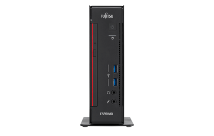 Fujitsu ESPRIMO Q556 Intel® Core™ i3 i3-6100T 4 GB DDR4-SDRAM 500 GB HDD Windows 10 Pro Mini PC Black, Red