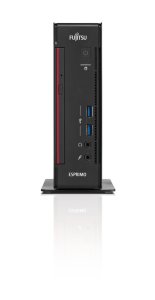 Fujitsu ESPRIMO Q556/2 Intel® Core™ i3 i3-7100T 4 GB DDR4-SDRAM 500 GB HDD Windows 10 Pro Mini PC Black, Red