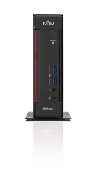 Fujitsu ESPRIMO Q556/2 Intel® Core™ i3 i3-7100T 4 GB DDR4-SDRAM 500 GB HDD Windows 10 Pro Mini PC Black, Red