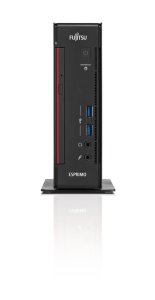 Fujitsu ESPRIMO Q556/2 Intel® Core™ i3 i3-7100T 8 GB DDR4-SDRAM 256 GB SSD Windows 10 Pro Mini PC Black, Red